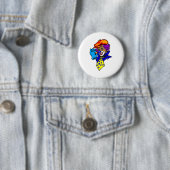 Winking Clown met marmer Ronde Button 5,7 Cm (In situ)