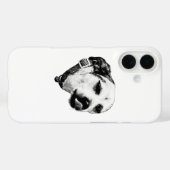 Winking Dog Case – Black and White Lick (Achterkant (horizontaal))