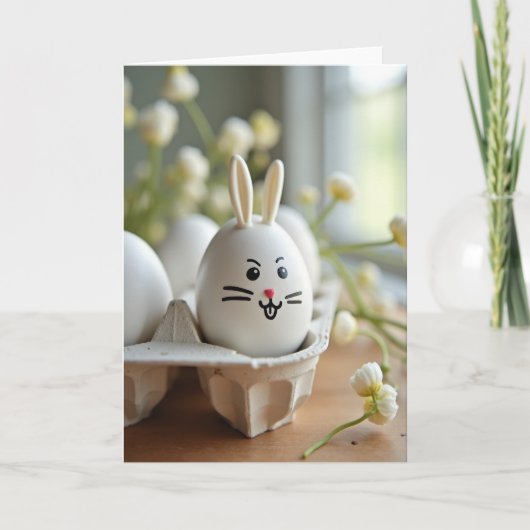Winking Egg Springtime Scene Card Kaart (Voorkant)