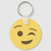 Winking Emoji Sleutelhanger (Voorkant)