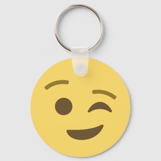 Winking Emoji Sleutelhanger (Voorkant)