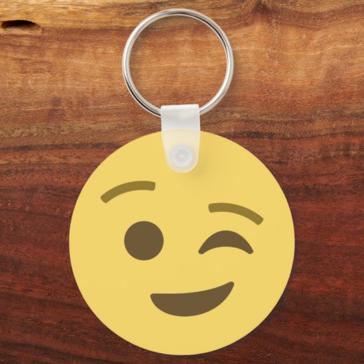 Winking Emoji Sleutelhanger (Voorkant)