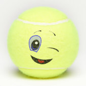 Winking Emoji Tennisballen (Achterkant)