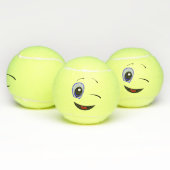 Winking Emoji Tennisballen (Multi)