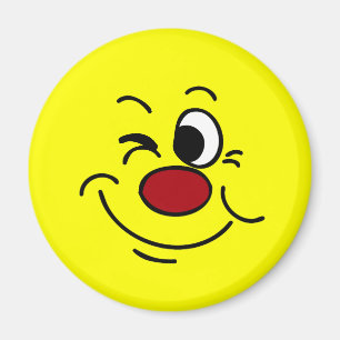 Winking Face Grumpey Magneet