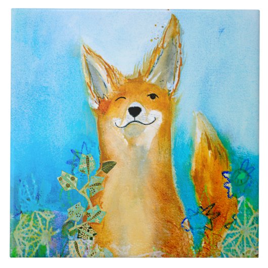 Winking Fox Trivet Tegeltje (Voorkant)