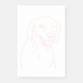 Winking golder retriever hond post-it® notes (Voorkant)
