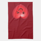 WInking Heart Emoji Theedoek (Verticaal)