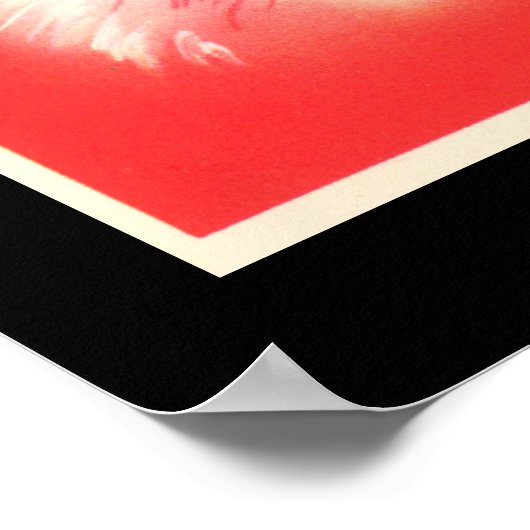 Winking Jolly Santa Claus - Poster (Hoek)