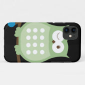 Winking Owl iPhone 5 Hoesje (groen) (Achterkant (horizontaal))