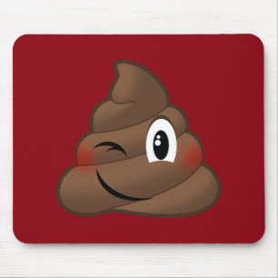 Winking Poop Emoji Muismat