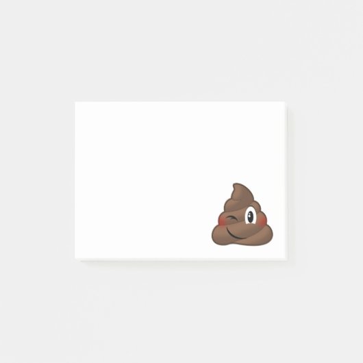 Winking Poop Emoji Post-it® Notes (Voorkant)