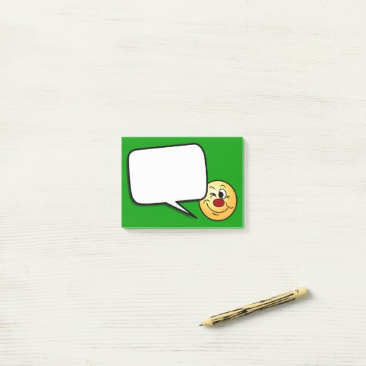 Winking Post-it® Notes (Op bureau)
