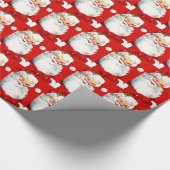Winking Santa Cadeaupapier (Hoek)