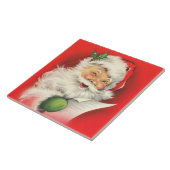  Winking Santa Claus Tegeltje (Zijkant)