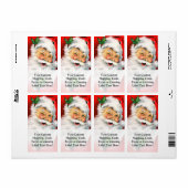 Winking Santa Etiket (Full Sheet)