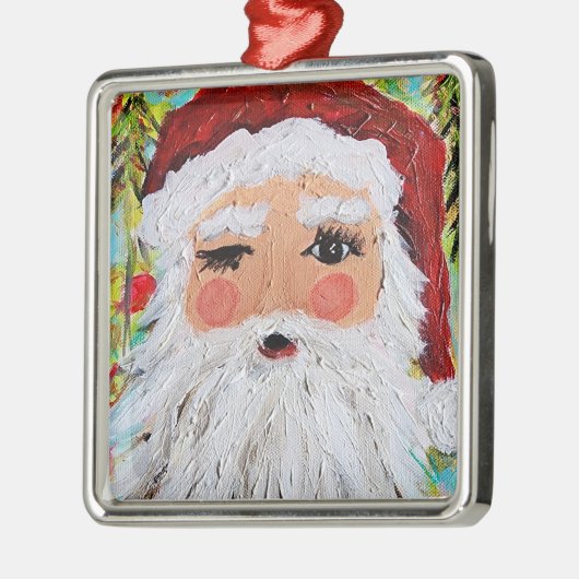 Winking Santa Ornament (Links)