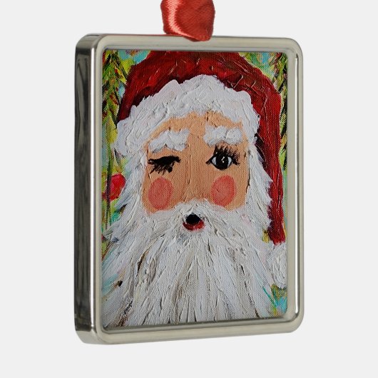 Winking Santa Ornament (Rechts)