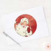 Winking Santa Ronde Sticker (Envelop)