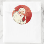  Winking Santa Ronde Sticker (Tas)