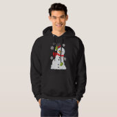 Winking Snowman laat het sneeuwen Hoodie (Voorkant volledig)