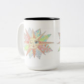 Winking Sun - CBS Zondagochtend Tweekleurige Koffiemok (Voorkant links)