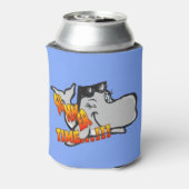 Winking Whale Cartoon Koelbox Blikjeskoeler (Blikje Achterkant)