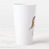 Winking Winter Cat Latte Mok (Voorkant)