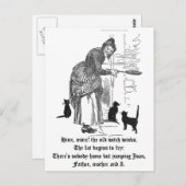 Winking Witch Nursery Rhyme Briefkaart (Voorkant / Achterkant)