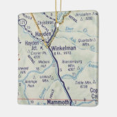 Winkleman AZ Map Keramisch Ornament (Links)