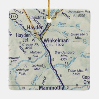 Winkleman AZ  Map Keramisch Ornament