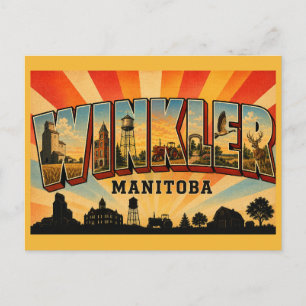 Winkler Manitoba Prairie City Briefkaart