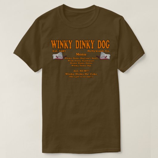 Winky Dinky Dog T-shirt (Design voorkant)
