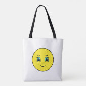 Winky Happy Face Emoji Tote Bag (Achterkant)