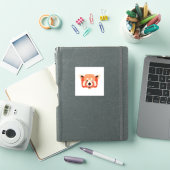 Winky Red Panda Sticker (iPad Cover)
