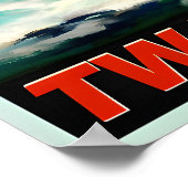 Winlock Waters Washington TWA Trans World Airlines Poster (Hoek)