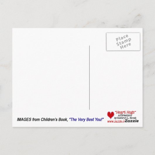 Winnaar Affirmaties Blauwe Turquoise Polka Dots Briefkaart (Achterkant)