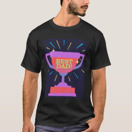 Winnaar Beste Papa Trofee Vaderdag T-shirt
