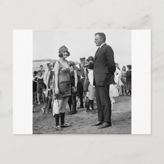 Winnaar bij de Beach, jaren 20 Briefkaart (Voorkant)