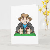 Winnaar bij Poker Kaart (Gele Bloem)