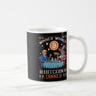 Winnaar Bitcoin Dinner Ugly Trump Xmas Sweat Koffiemok