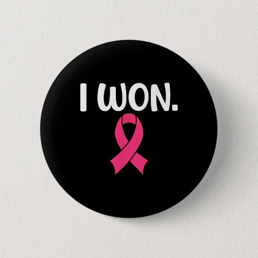 Winnaar Borstkanker Bewustzijnsondersteuning Ronde Button 5,7 Cm (Voorkant)
