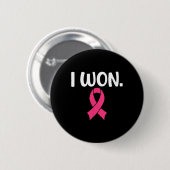 Winnaar Borstkanker Bewustzijnsondersteuning Ronde Button 5,7 Cm (Voorkant /achterkant)
