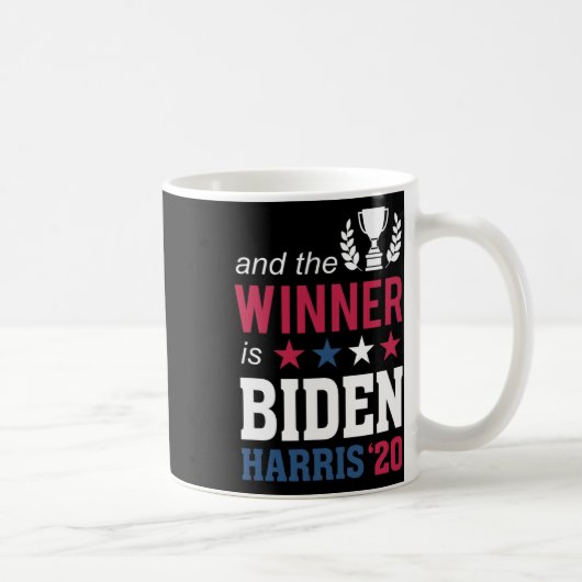 Winnaar Champions President Joe Biden Kamala Harri Koffiemok (Rechts)