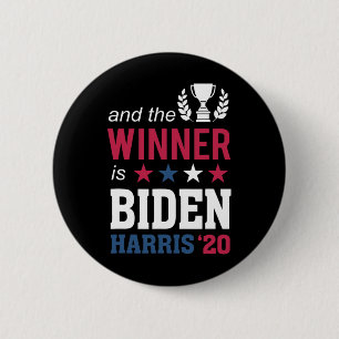 Winnaar Champions President Joe Biden Kamala Harri Ronde Button 5,7 Cm