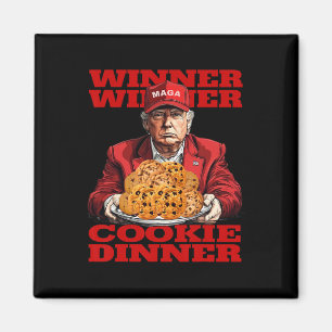 Winnaar Cookie Dinner Funny Trump 2024 47e Magneet