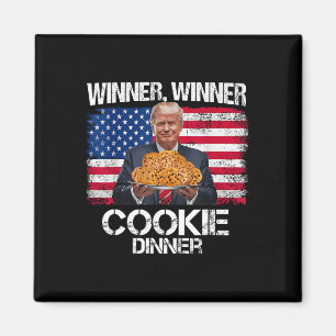 Winnaar Cookie Dinner Funny Trump 2024 47e Magneet