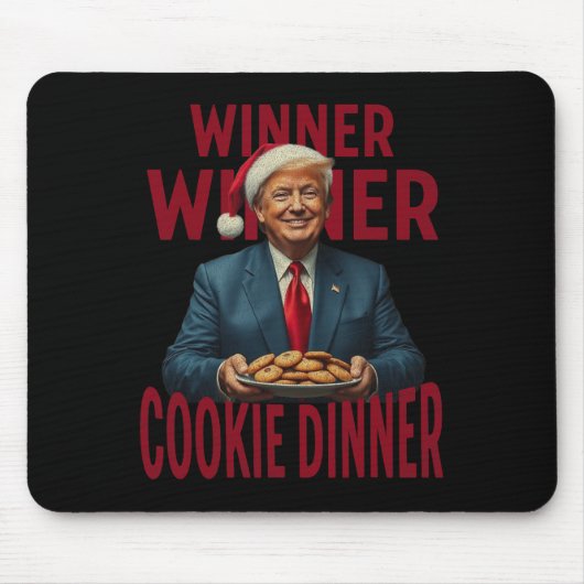 Winnaar Cookie Dinner Funny Trump 2024 47e Muismat (Voorkant)