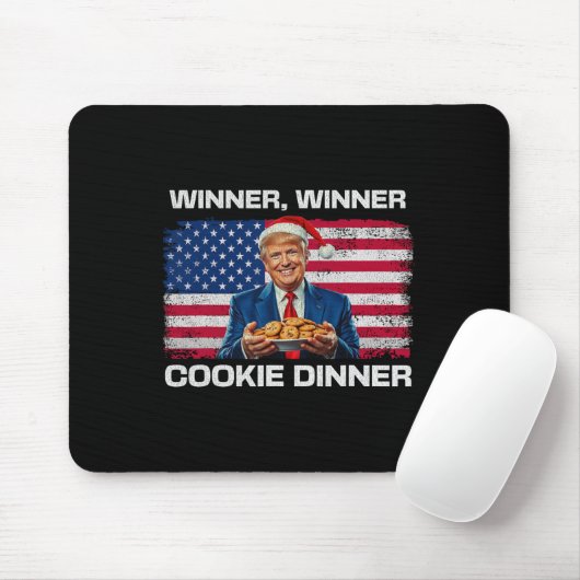 Winnaar Cookie Dinner Funny Trump 2024 47e Muismat (Met muis)
