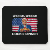 Winnaar Cookie Dinner Funny Trump 2024 47e Muismat (Voorkant)